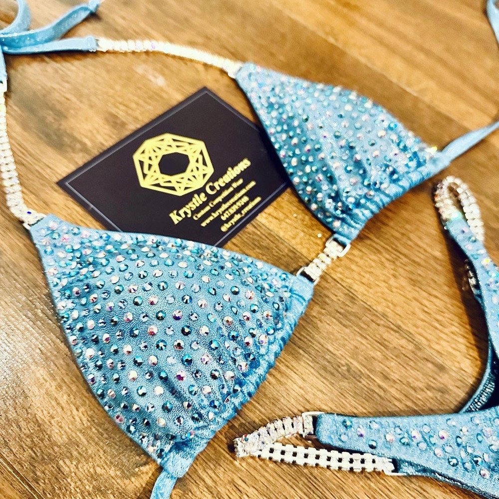 Icy blue semi pro bikini